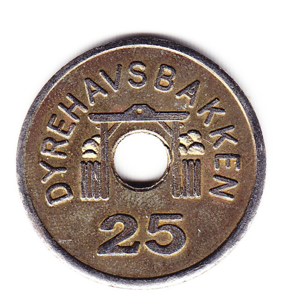 1885 Denmark 25 Ore Coin (b179)